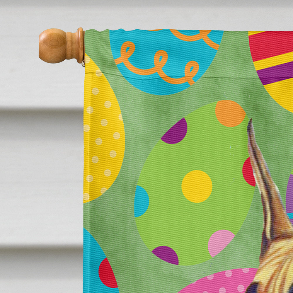 Great Dane Easter Eggtravaganza House Flag 28x40 Porch Sleeve Pole Decorative Outside Yard Banner Artwork Wall Hanging, Polyester