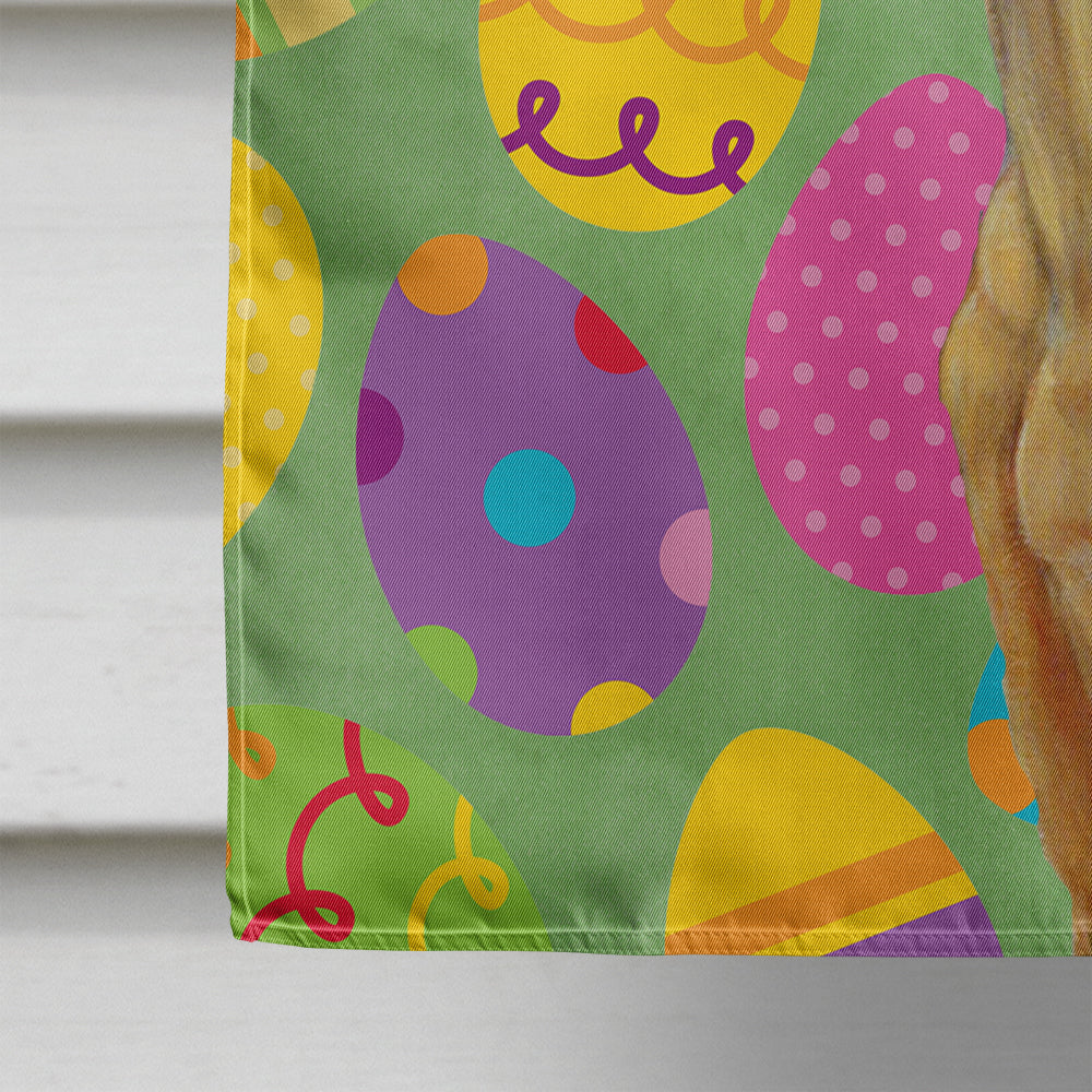 Great Dane Easter Eggtravaganza House Flag 28x40 Porch Sleeve Pole Decorative Outside Yard Banner Artwork Wall Hanging, Polyester