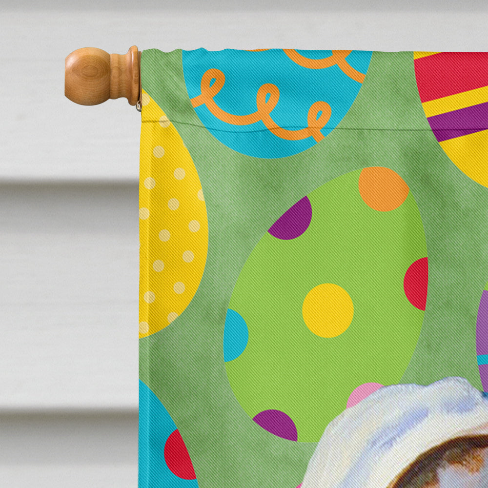 Great Dane Easter Eggtravaganza House Flag 28x40 Porch Sleeve Pole Decorative Outside Yard Banner Artwork Wall Hanging, Polyester