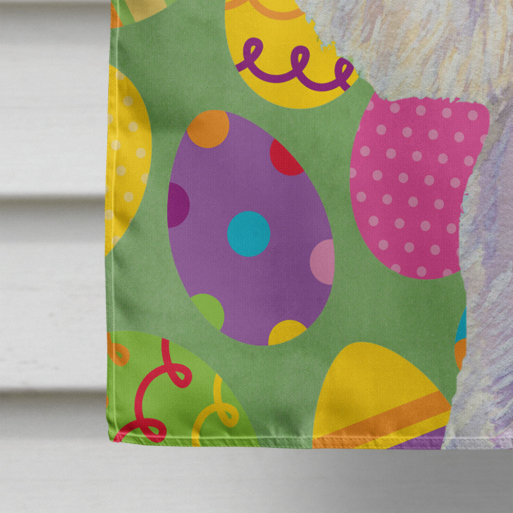 Westie Easter Eggtravaganza House Flag 28x40 Porch Sleeve Pole Decorative Outside Yard Banner Artwork Wall Hanging, Polyester