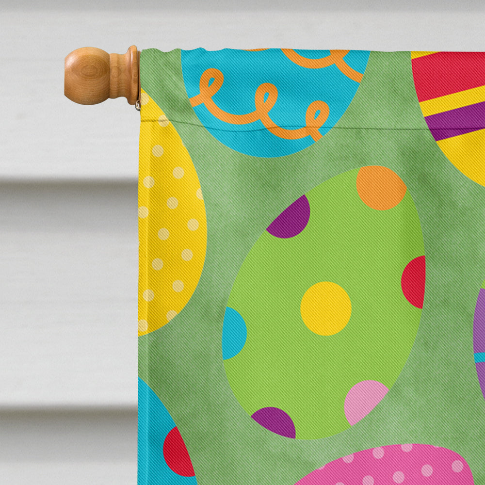 Australian Cattle Dog Easter Eggtravaganza House Flag 28x40 Porch Sleeve Pole Decorative Outside Yard Banner Artwork Wall Hanging, Polyester