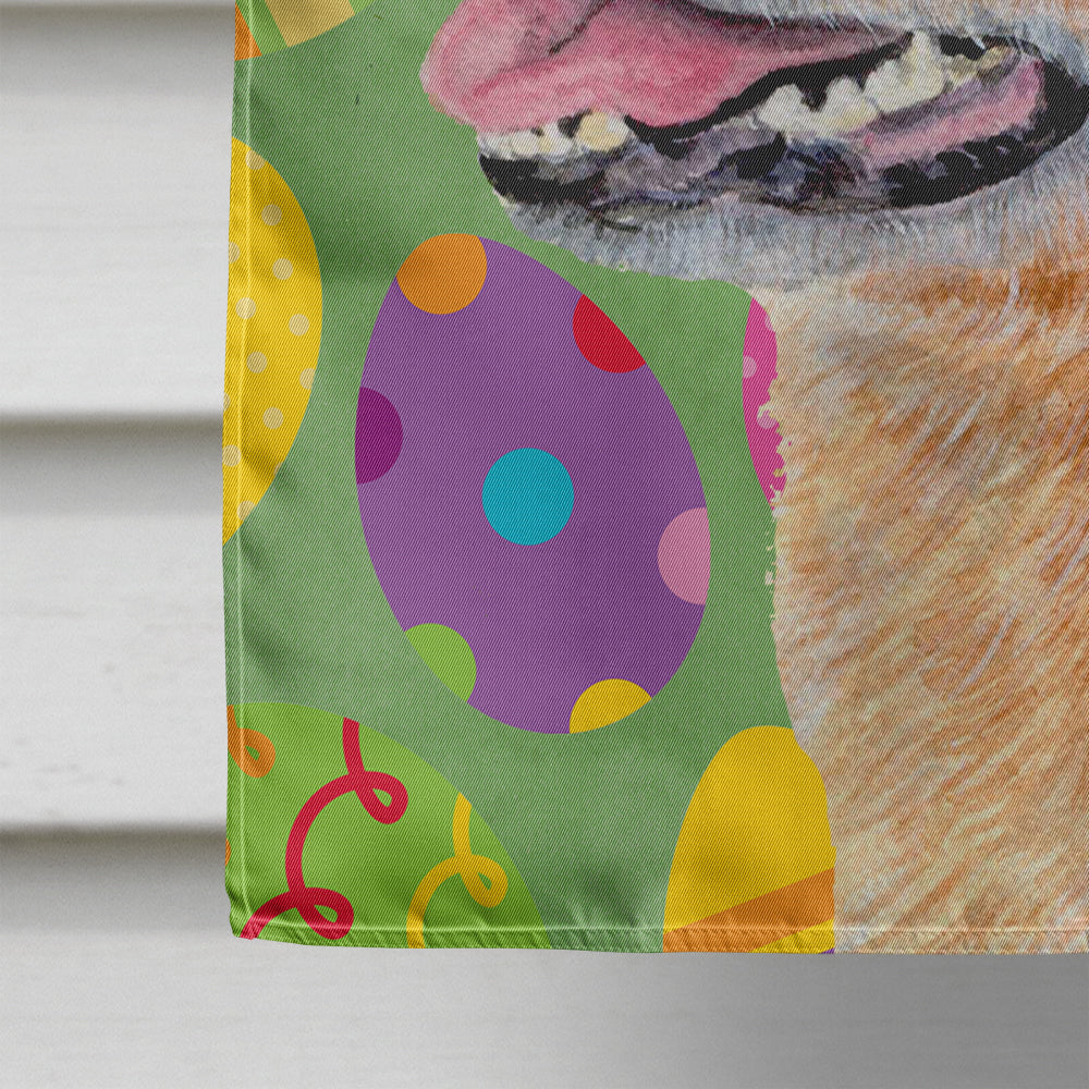 Australian Cattle Dog Easter Eggtravaganza House Flag 28x40 Porch Sleeve Pole Decorative Outside Yard Banner Artwork Wall Hanging, Polyester