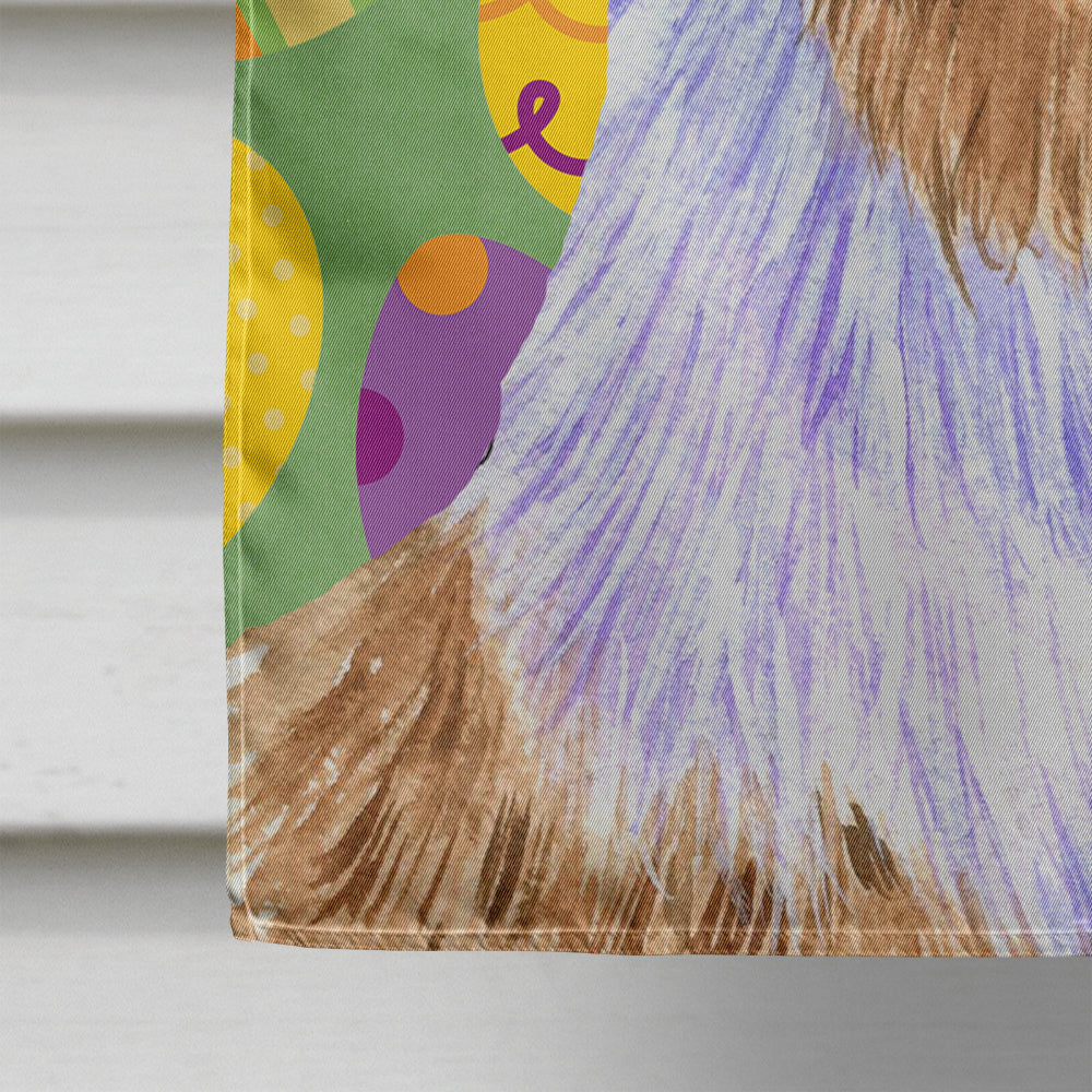 Australian Shepherd Easter Eggtravaganza House Flag 28x40 Porch Sleeve Pole Decorative Outside Yard Banner Artwork Wall Hanging, Polyester