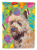 Cairn Terrier Easter Eggtravaganza House Flag 28x40 Porch Sleeve Pole Decorative Outside Yard Banner Artwork Wall Hanging, Polyester