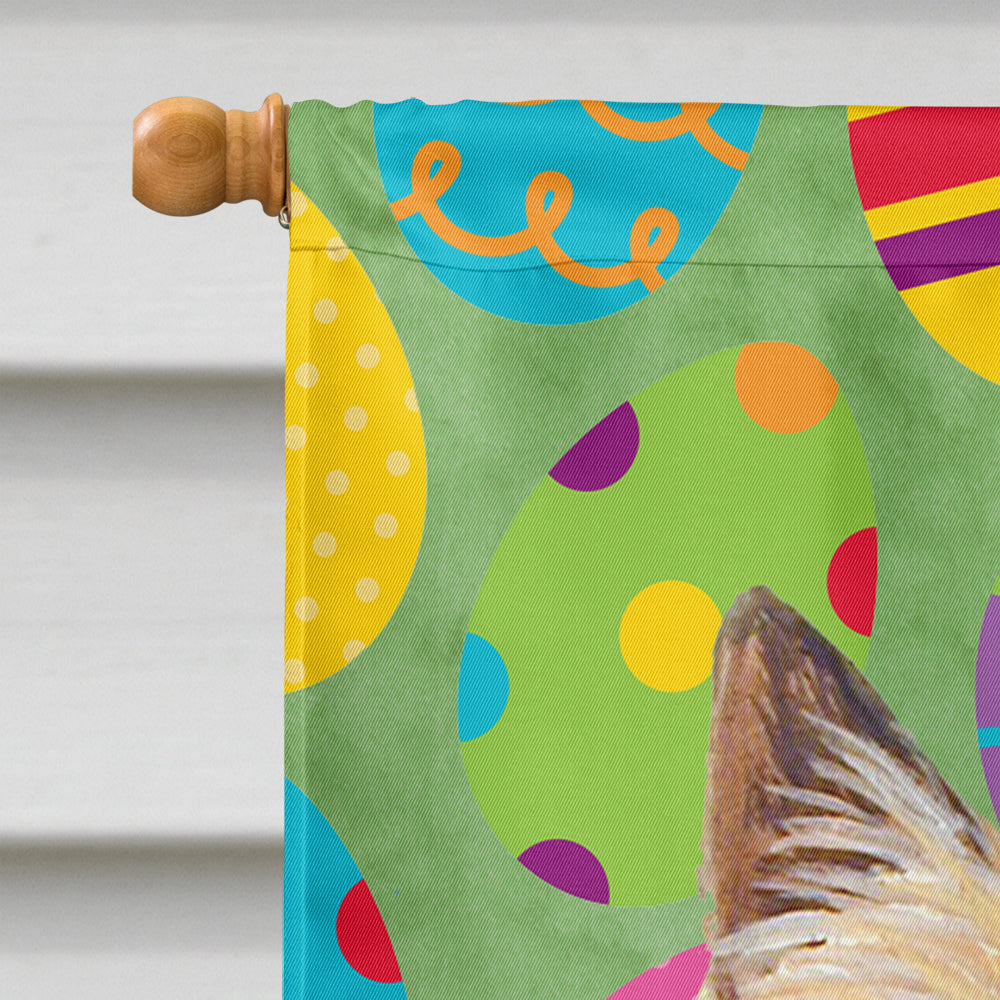 Cairn Terrier Easter Eggtravaganza House Flag 28x40 Porch Sleeve Pole Decorative Outside Yard Banner Artwork Wall Hanging, Polyester