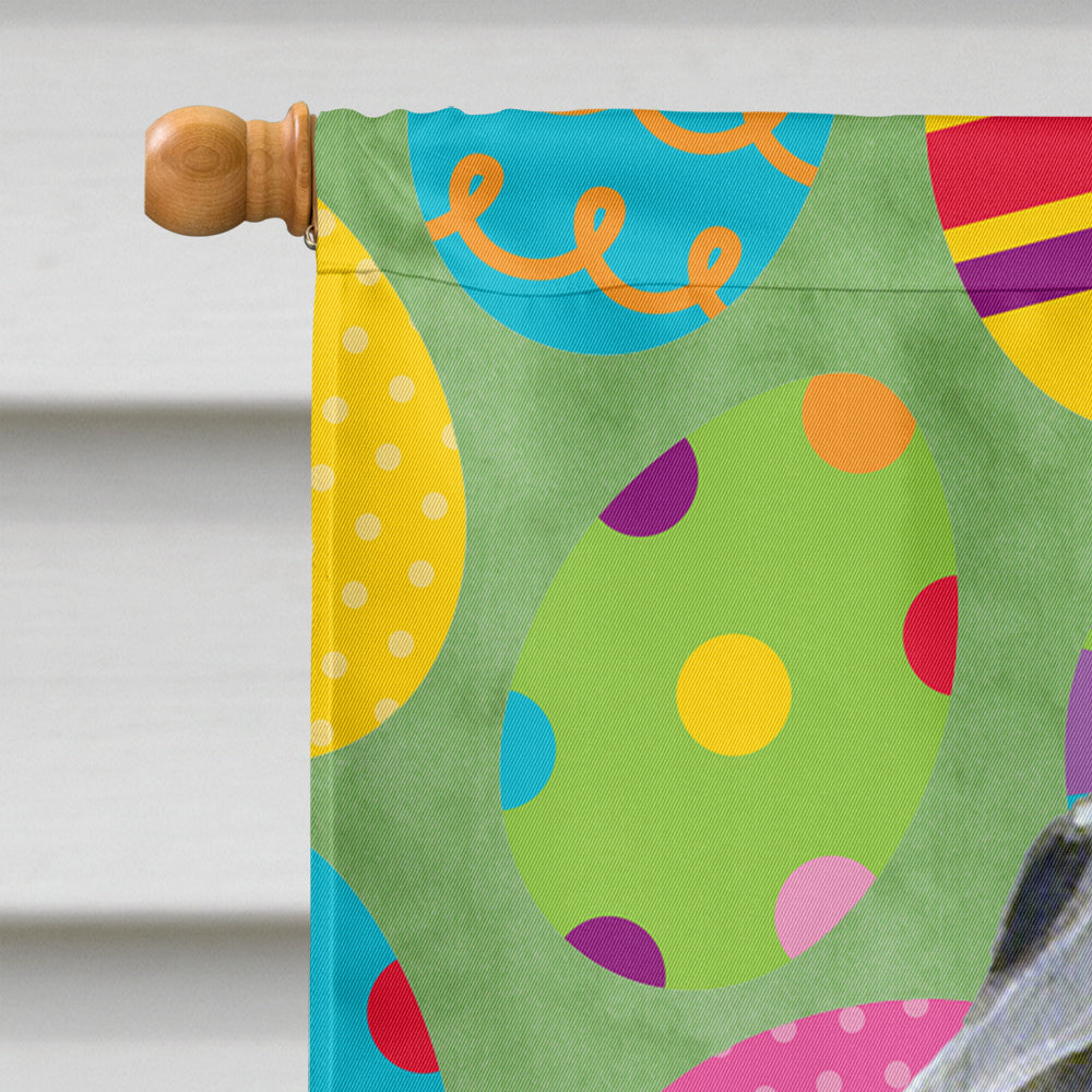 Flat Coated Retriever Easter Eggtravaganza House Flag 28x40 Porch Sleeve Pole Decorative Outside Yard Banner Artwork Wall Hanging, Polyester