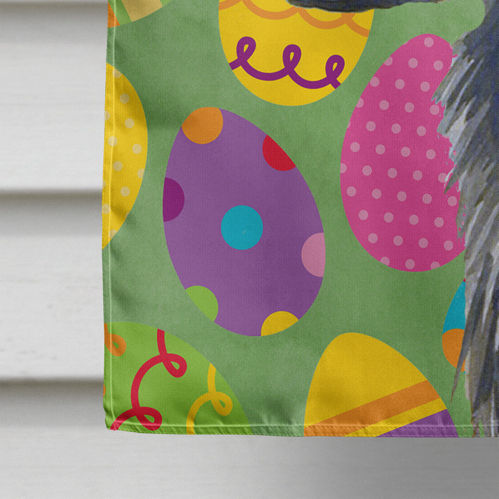 Flat Coated Retriever Easter Eggtravaganza House Flag 28x40 Porch Sleeve Pole Decorative Outside Yard Banner Artwork Wall Hanging, Polyester