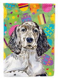 English Setter Easter Eggtravaganza House Flag 28x40 Porch Sleeve Pole Decorative Outside Yard Banner Artwork Wall Hanging, Polyester