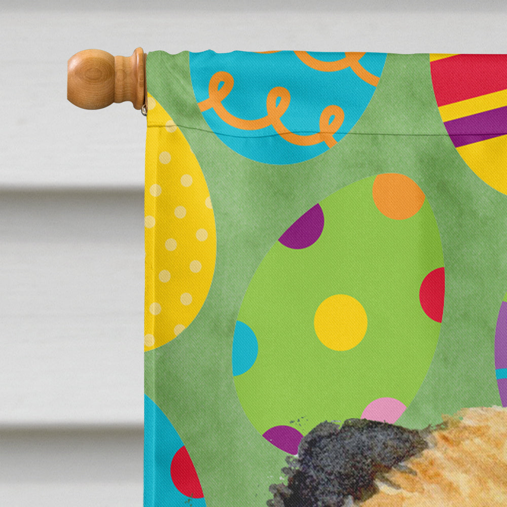 Border Terrier Easter Eggtravaganza House Flag 28x40 Porch Sleeve Pole Decorative Outside Yard Banner Artwork Wall Hanging, Polyester