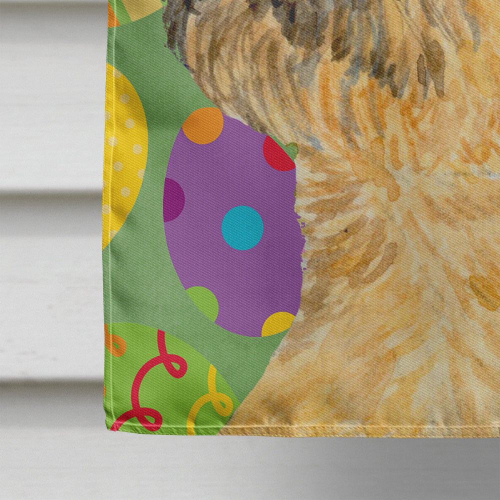 Border Terrier Easter Eggtravaganza House Flag 28x40 Porch Sleeve Pole Decorative Outside Yard Banner Artwork Wall Hanging, Polyester