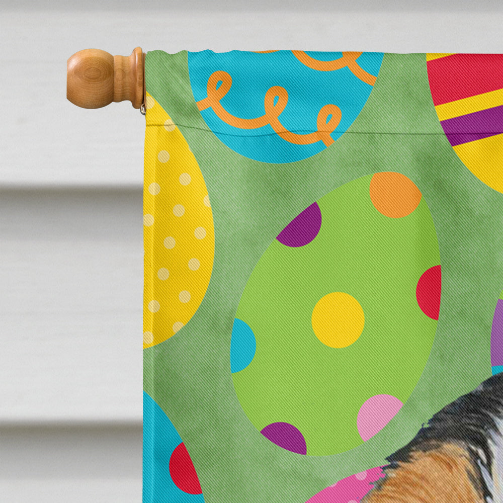 Cavalier Spaniel Easter Eggtravaganza House Flag 28x40 Porch Sleeve Pole Decorative Outside Yard Banner Artwork Wall Hanging, Polyester