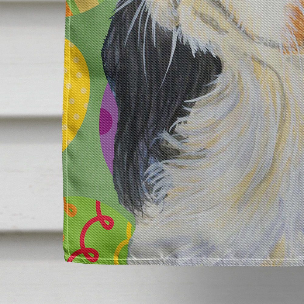 Cavalier Spaniel Easter Eggtravaganza House Flag 28x40 Porch Sleeve Pole Decorative Outside Yard Banner Artwork Wall Hanging, Polyester