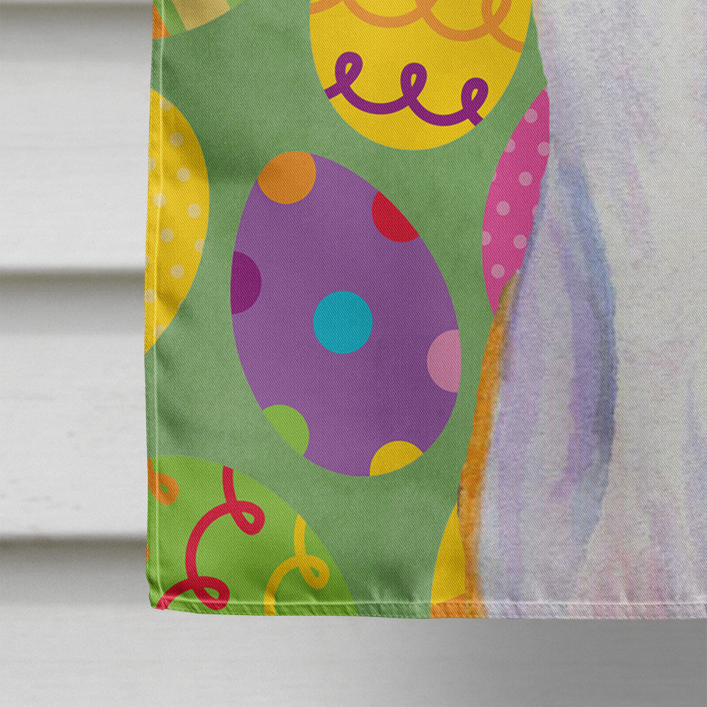 Whippet Easter Eggtravaganza House Flag 28x40 Porch Sleeve Pole Decorative Outside Yard Banner Artwork Wall Hanging, Polyester