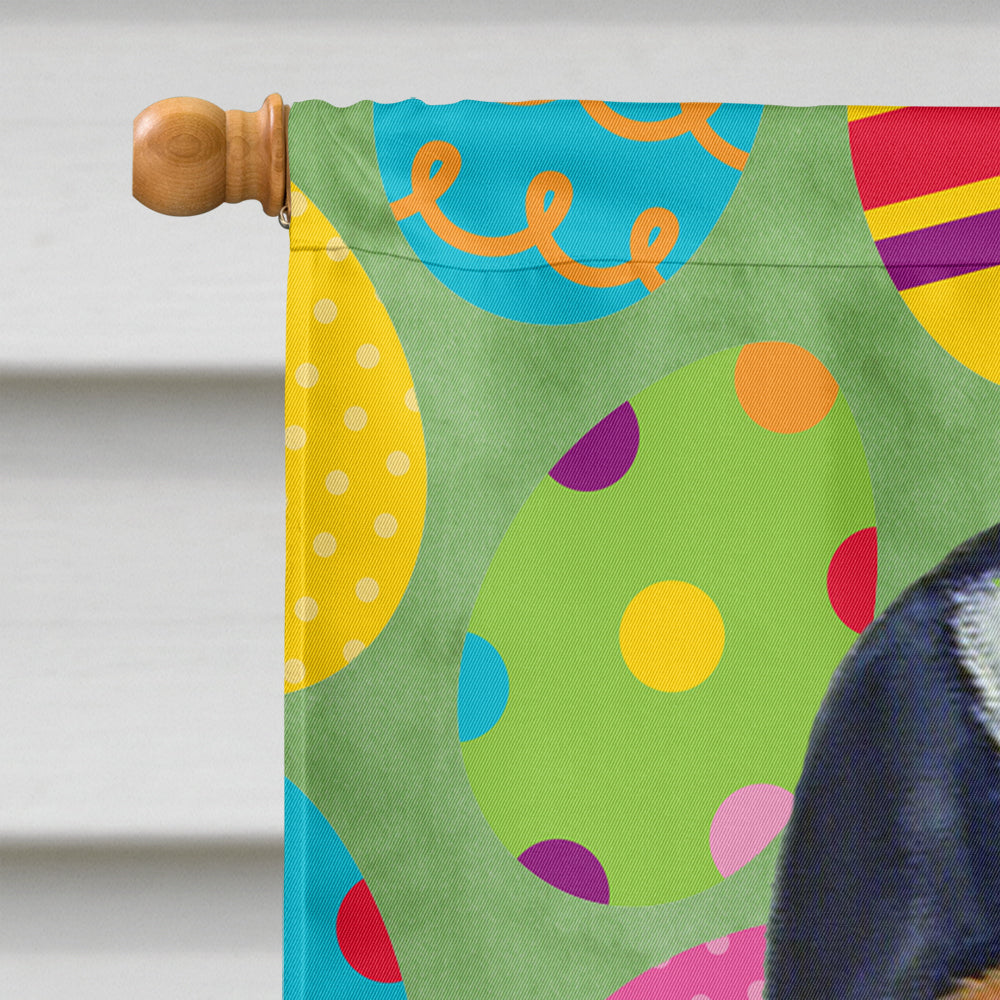 Basset Hound Easter Eggtravaganza House Flag 28x40 Porch Sleeve Pole Decorative Outside Yard Banner Artwork Wall Hanging, Polyester