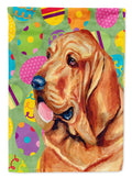 Bloodhound Easter Eggtravaganza House Flag 28x40 Porch Sleeve Pole Decorative Outside Yard Banner Artwork Wall Hanging, Polyester