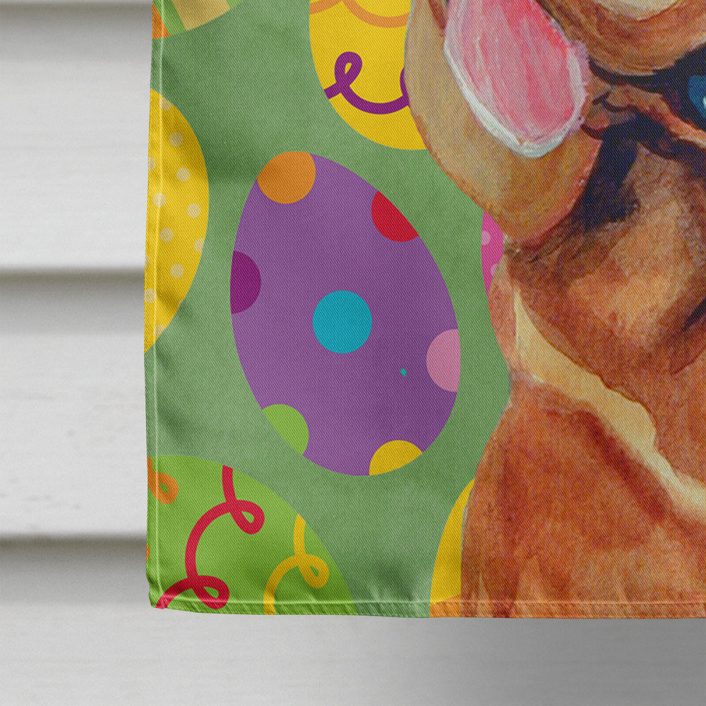 Bloodhound Easter Eggtravaganza House Flag 28x40 Porch Sleeve Pole Decorative Outside Yard Banner Artwork Wall Hanging, Polyester