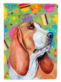 Basset Hound Easter Eggtravaganza House Flag 28x40 Porch Sleeve Pole Decorative Outside Yard Banner Artwork Wall Hanging, Polyester