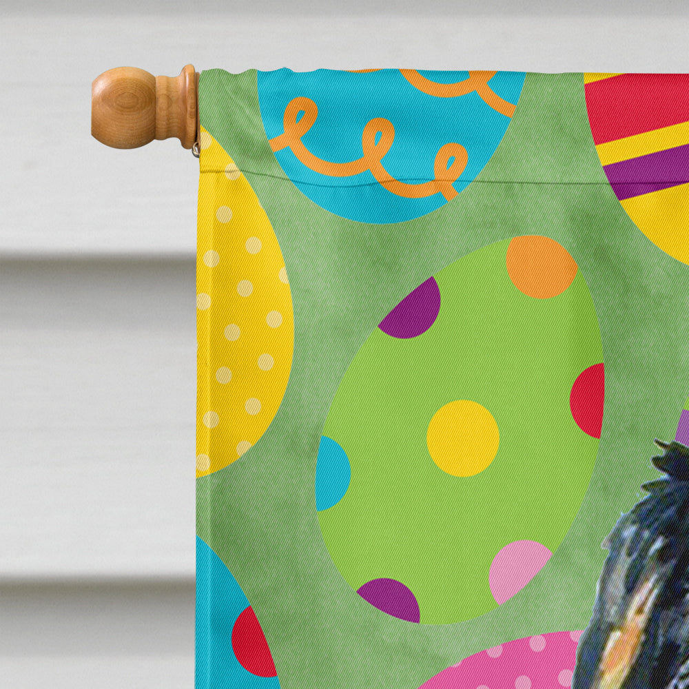 Bernese Mountain Dog Easter Eggtravaganza House Flag 28x40 Porch Sleeve Pole Decorative Outside Yard Banner Artwork Wall Hanging, Polyester