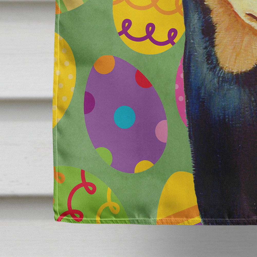 Min Pin Easter Eggtravaganza House Flag 28x40 Porch Sleeve Pole Decorative Outside Yard Banner Artwork Wall Hanging, Polyester