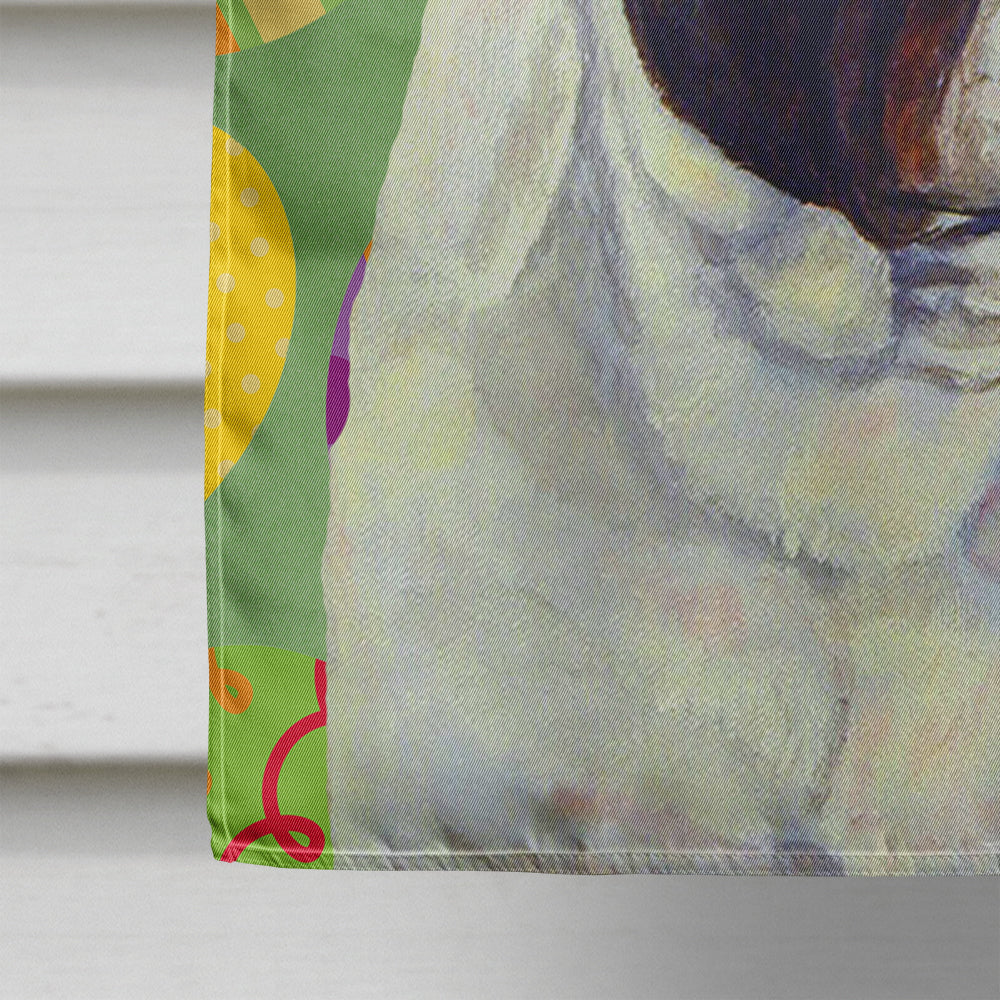 French Bulldog Easter Eggtravaganza House Flag 28x40 Porch Sleeve Pole Decorative Outside Yard Banner Artwork Wall Hanging, Polyester