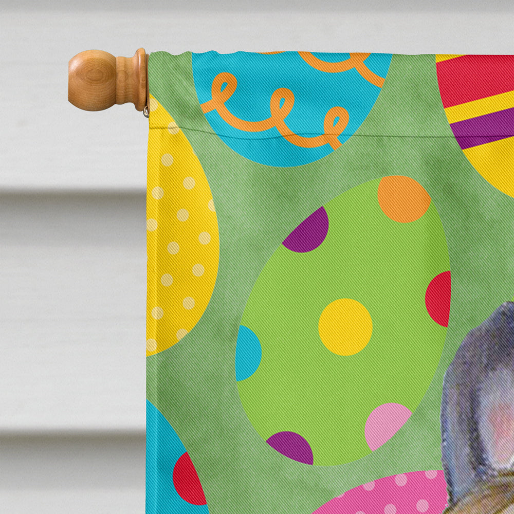 French Bulldog Easter Eggtravaganza House Flag 28x40 Porch Sleeve Pole Decorative Outside Yard Banner Artwork Wall Hanging, Polyester