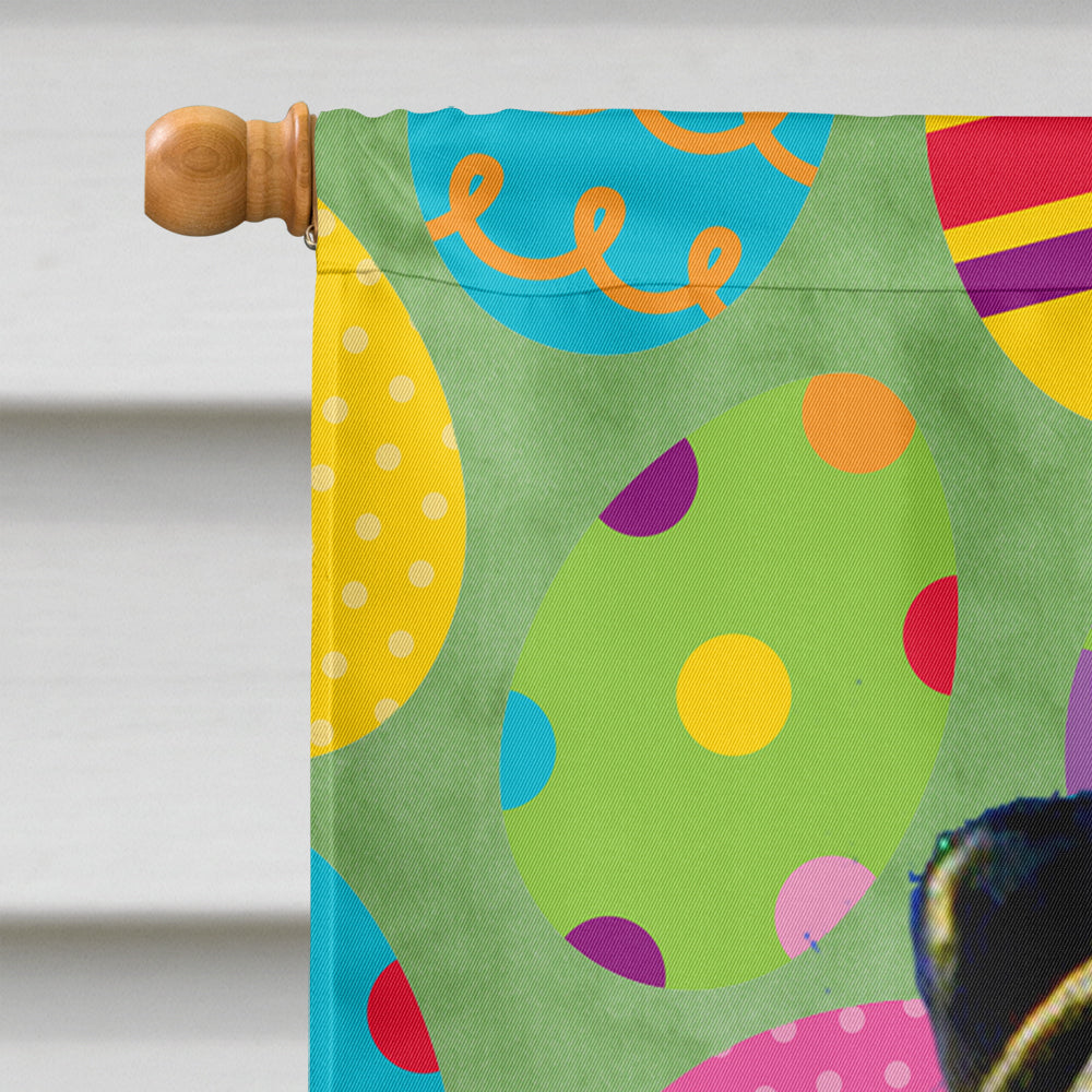 Pug Easter Eggtravaganza House Flag 28x40 Porch Sleeve Pole Decorative Outside Yard Banner Artwork Wall Hanging, Polyester