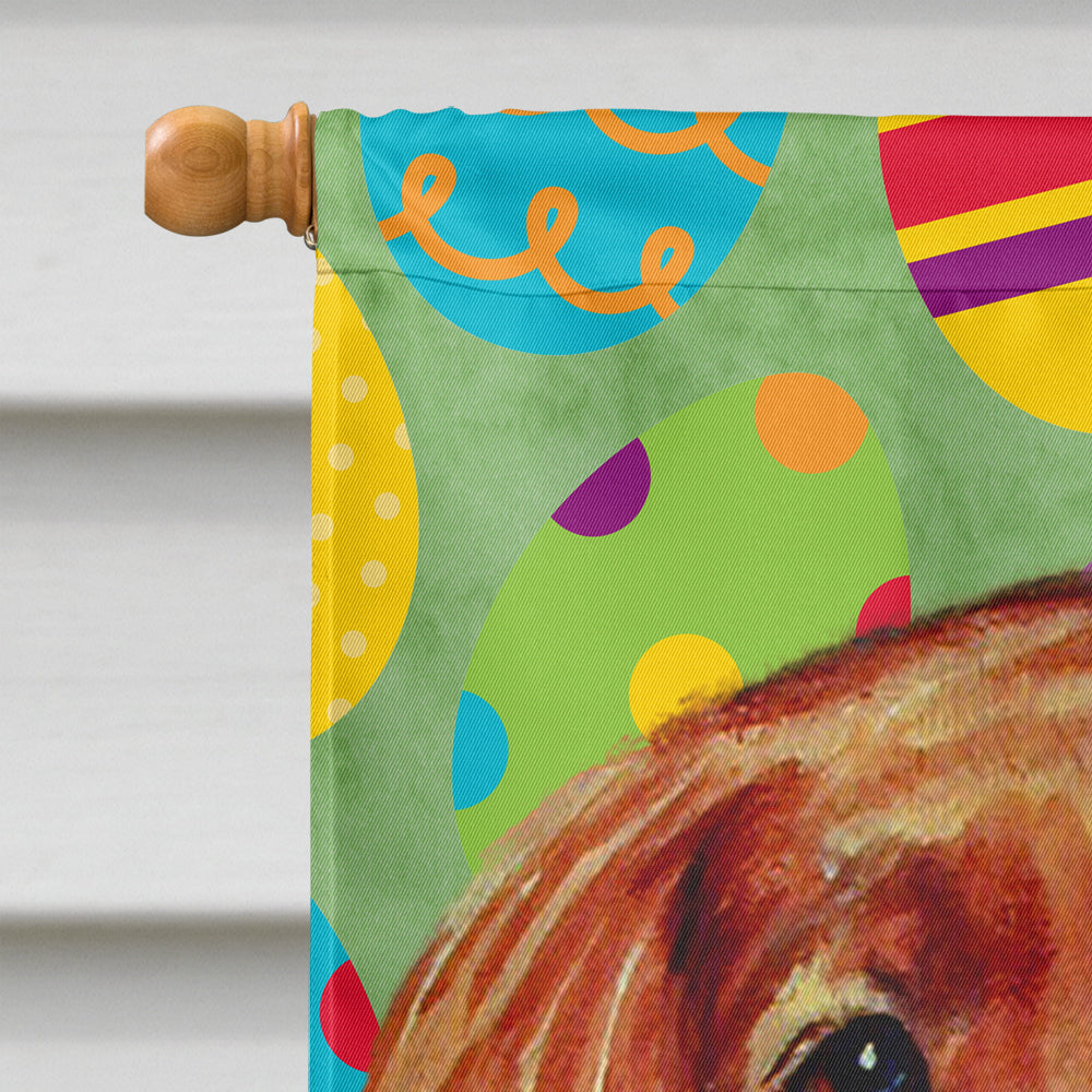 Irish Setter Easter Eggtravaganza House Flag 28x40 Porch Sleeve Pole Decorative Outside Yard Banner Artwork Wall Hanging, Polyester
