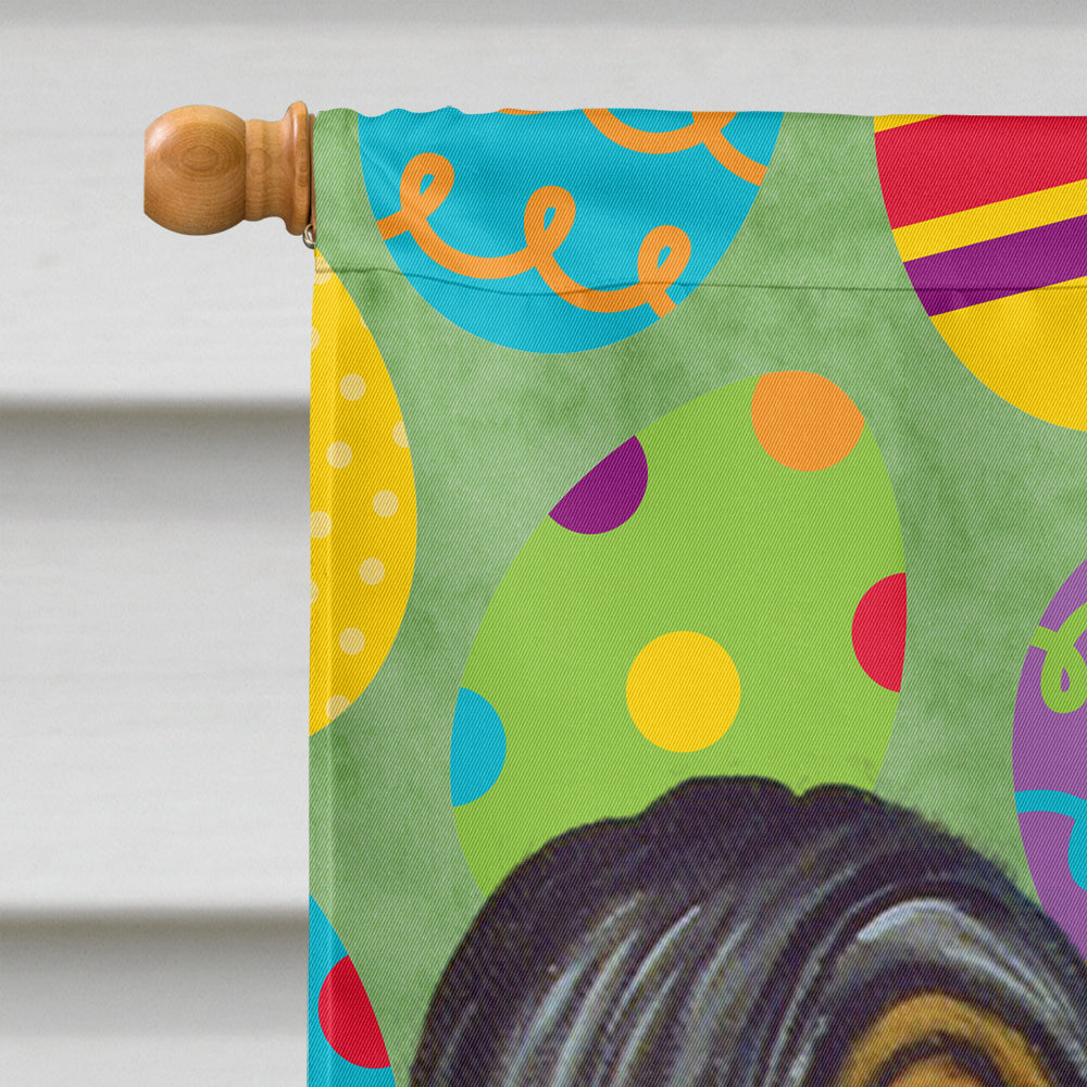 Papillon Easter Eggtravaganza House Flag 28x40 Porch Sleeve Pole Decorative Outside Yard Banner Artwork Wall Hanging, Polyester