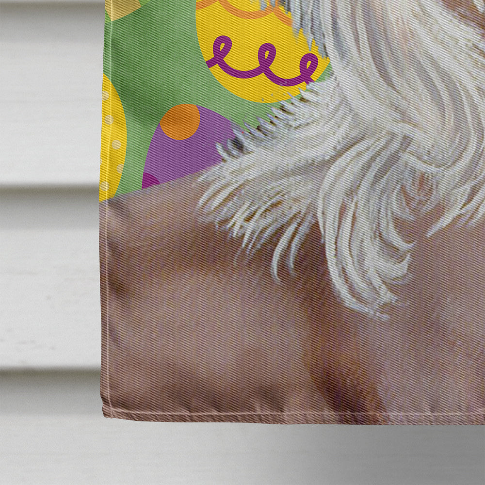 Chinese Crested Easter Eggtravaganza House Flag 28x40 Porch Sleeve Pole Decorative Outside Yard Banner Artwork Wall Hanging, Polyester