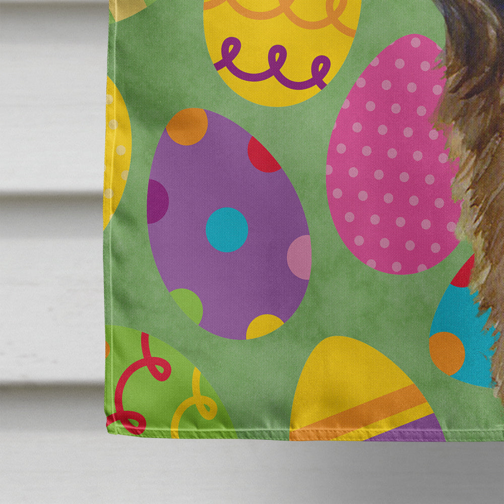 Leonberger Easter Eggtravaganza House Flag 28x40 Porch Sleeve Pole Decorative Outside Yard Banner Artwork Wall Hanging, Polyester