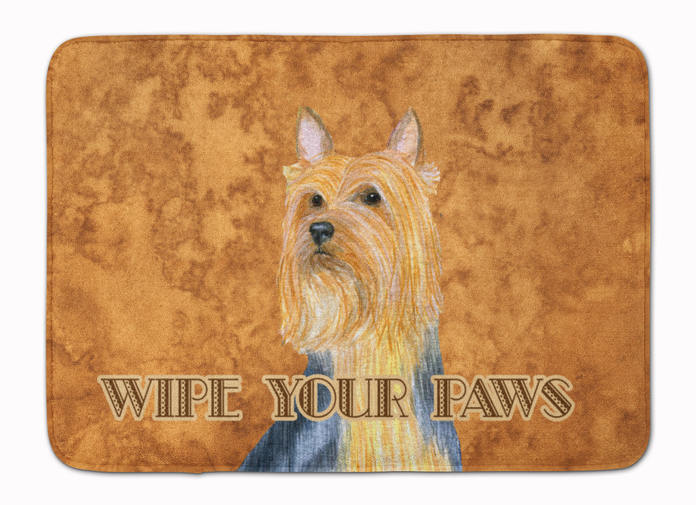 Silky Terrier Wipe your Paws Memory Foam Kitchen Mat Machine Washable Anti-Fatigue Cushion Comfort Bath or Kitchen Rug