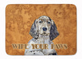 English Setter Wipe your Paws  Memory Foam Kitchen Mat Machine Washable Anti-Fatigue Cushion Comfort Bath or Kitchen Rug