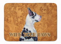 Harlequin Great Dane Wipe your Paws Memory Foam Kitchen Mat Machine Washable Anti-Fatigue Cushion Comfort Bath or Kitchen Rug