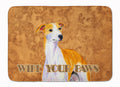 Whippet Wipe your Paws Memory Foam Kitchen Mat Machine Washable Anti-Fatigue Cushion Comfort Bath or Kitchen Rug