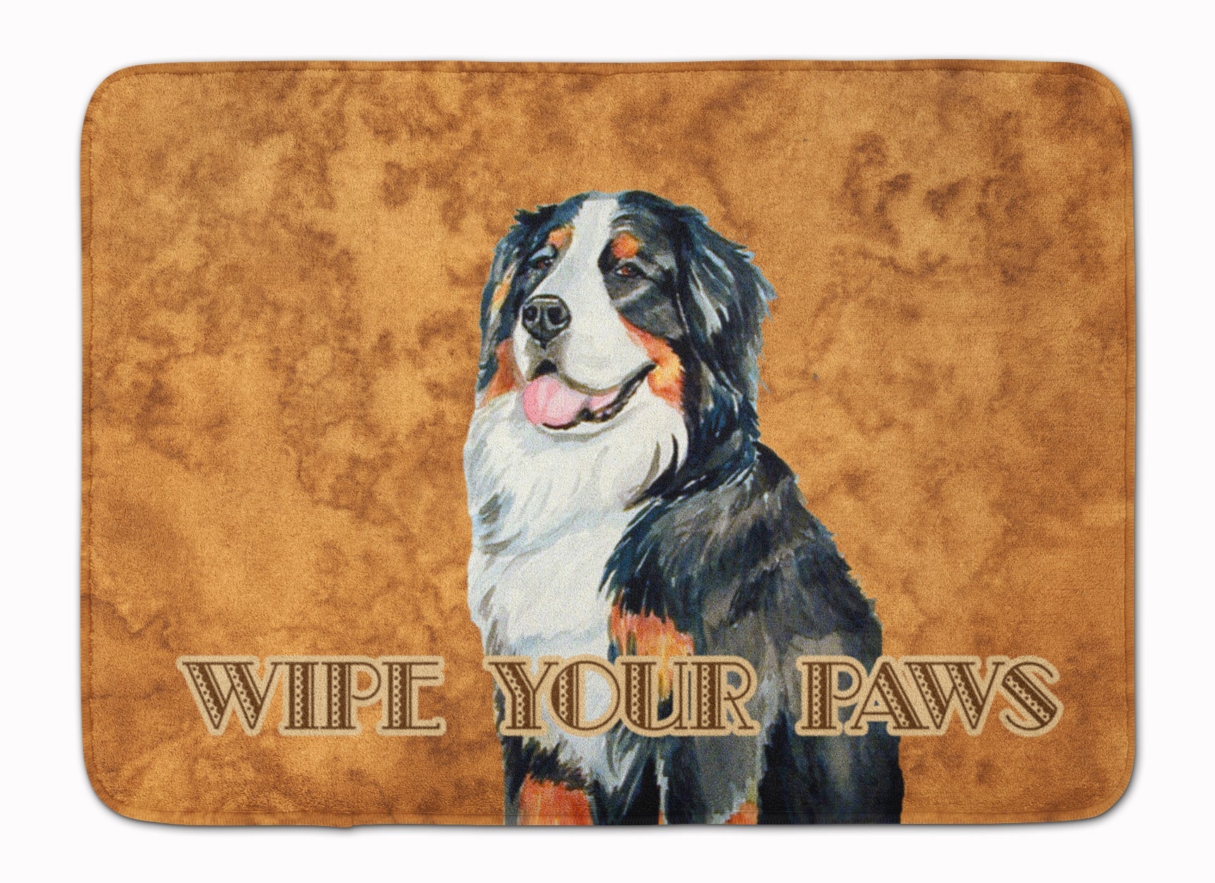 Bernese Mountain Dog Wipe your Paws Memory Foam Kitchen Mat Machine Washable Anti-Fatigue Cushion Comfort Bath or Kitchen Rug