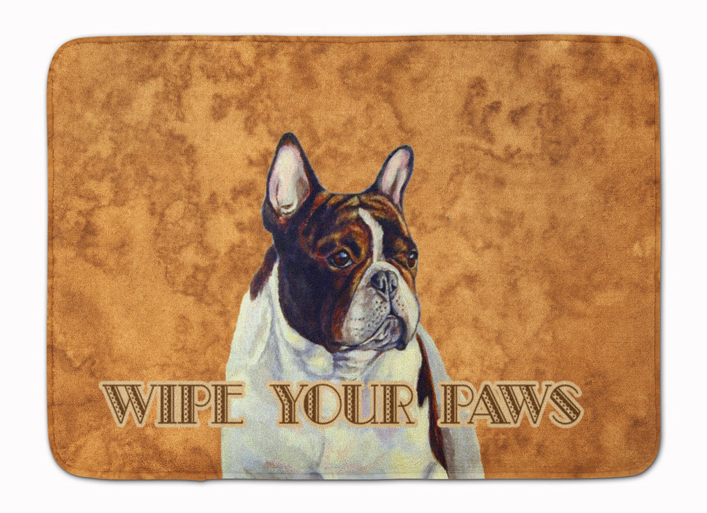 French Bulldog Wipe your Paws Memory Foam Kitchen Mat Machine Washable Anti-Fatigue Cushion Comfort Bath or Kitchen Rug