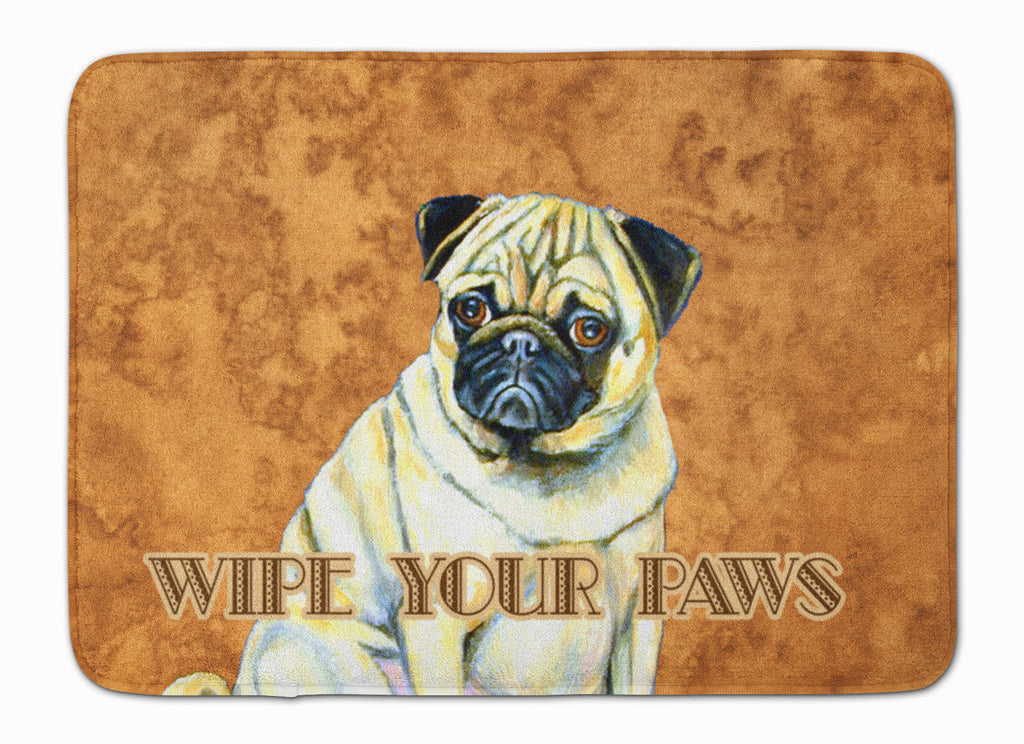 Fawn Pug Wipe your Paws Memory Foam Kitchen Mat Machine Washable Anti-Fatigue Cushion Comfort Bath or Kitchen Rug