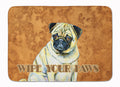 Fawn Pug Wipe your Paws Memory Foam Kitchen Mat Machine Washable Anti-Fatigue Cushion Comfort Bath or Kitchen Rug