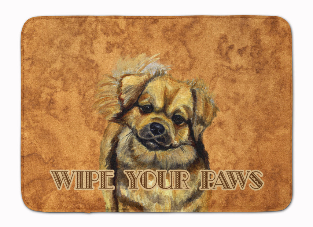 Tibetan Spaniel Wipe your Paws Memory Foam Kitchen Mat Machine Washable Anti-Fatigue Cushion Comfort Bath or Kitchen Rug