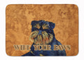 Brussels Griffon Wipe your Paws Memory Foam Kitchen Mat Machine Washable Anti-Fatigue Cushion Comfort Bath or Kitchen Rug