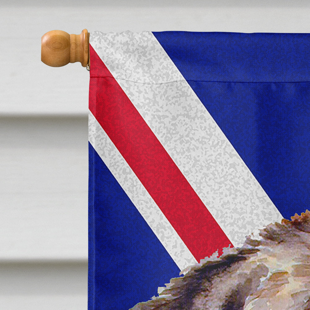 Newfoundland with English Union Jack British Flag House Flag 28x40 Porch Sleeve Pole Decorative Outside Yard Banner Artwork Wall Hanging, Polyester