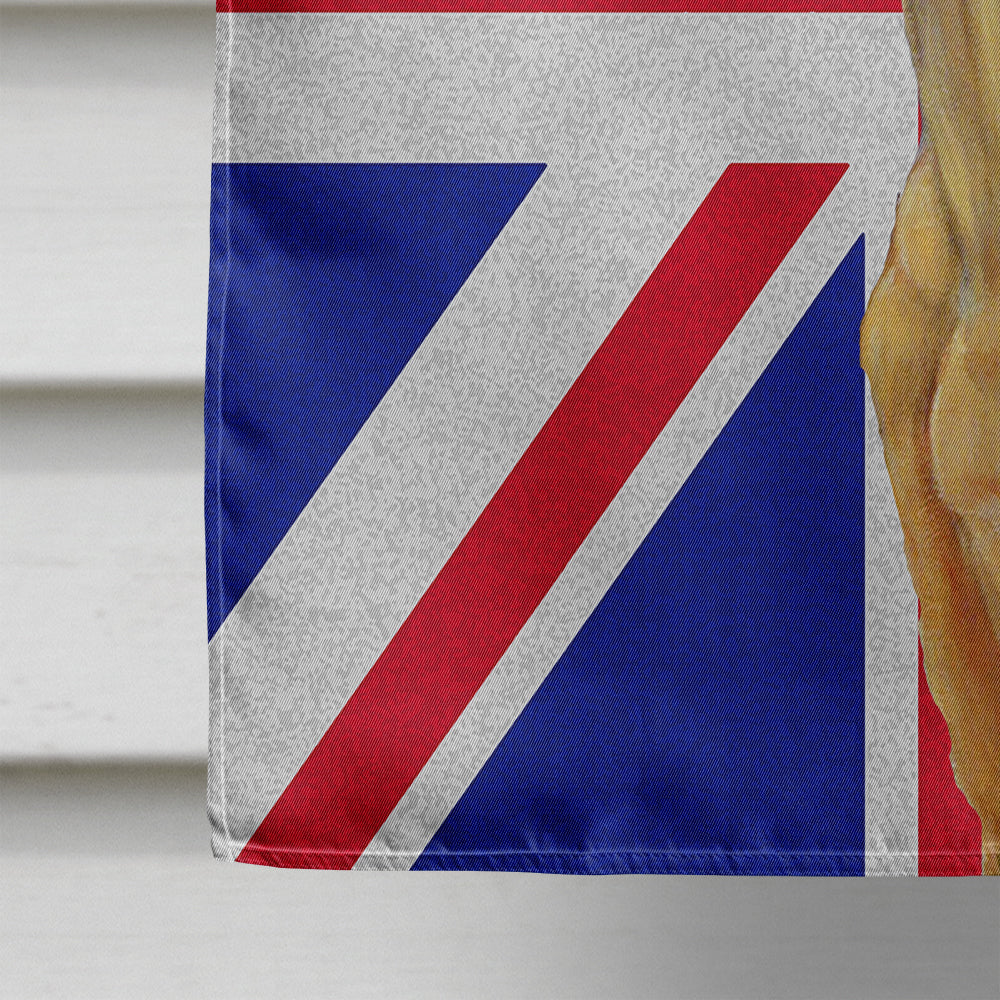 Great Dane with English Union Jack British Flag House Flag 28x40 Porch Sleeve Pole Decorative Outside Yard Banner Artwork Wall Hanging, Polyester