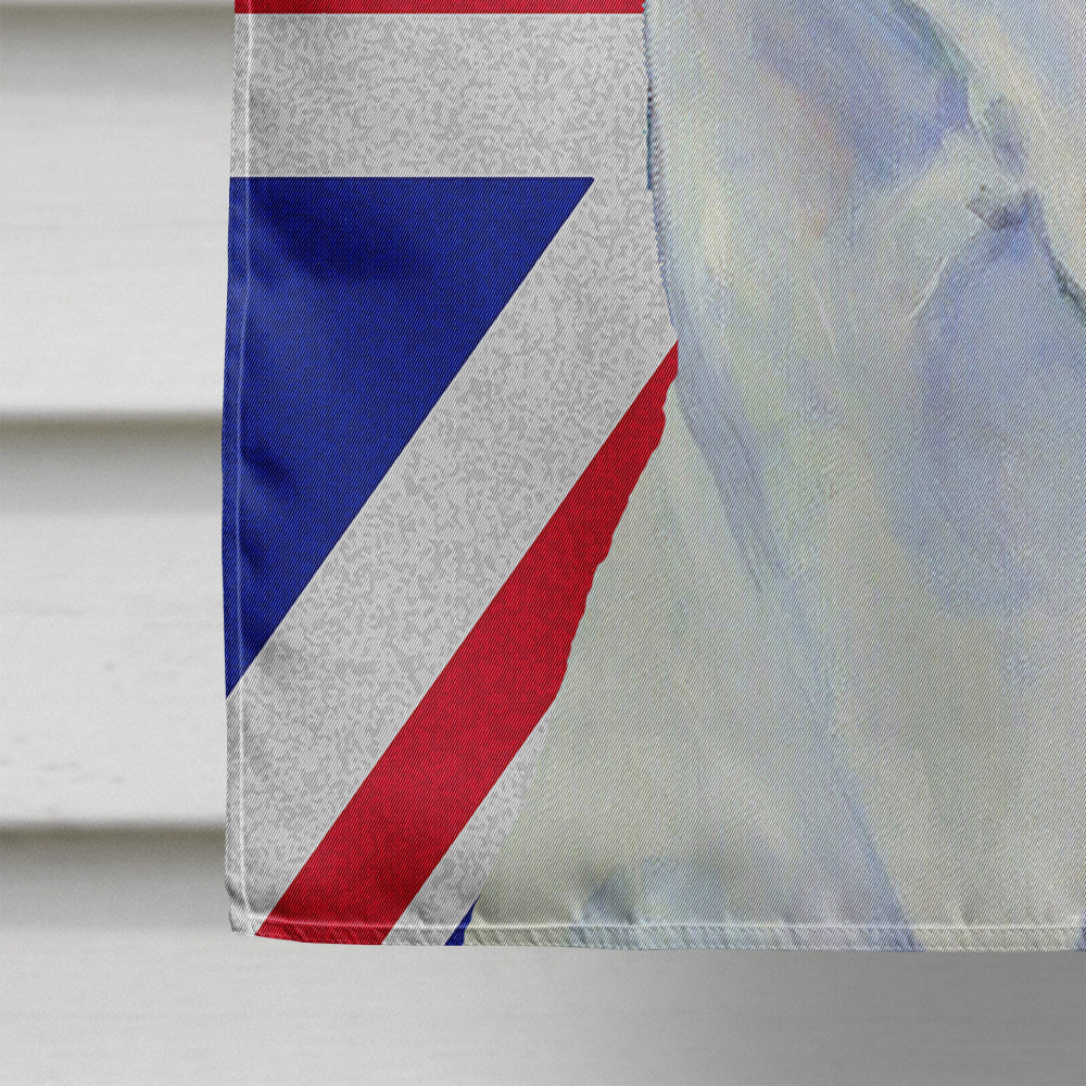 Great Dane with English Union Jack British Flag House Flag 28x40 Porch Sleeve Pole Decorative Outside Yard Banner Artwork Wall Hanging, Polyester