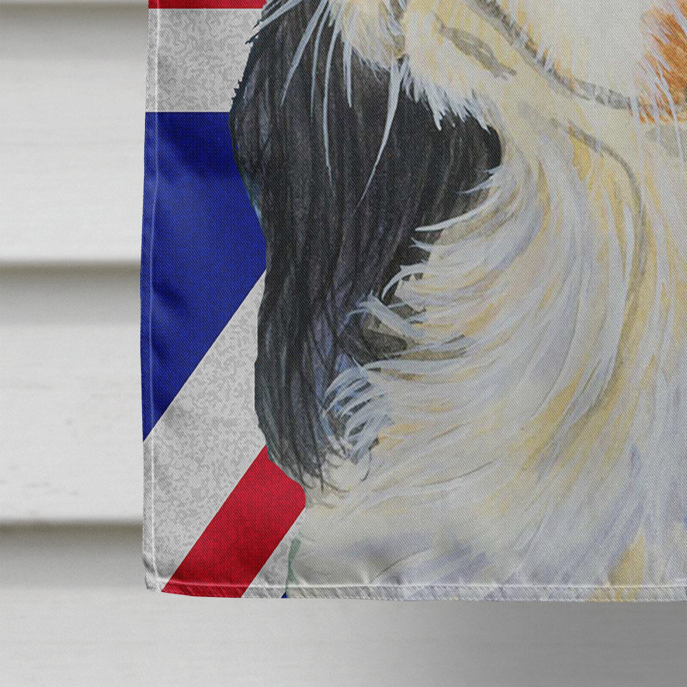 Cavalier Spaniel with English Union Jack British Flag House Flag 28x40 Porch Sleeve Pole Decorative Outside Yard Banner Artwork Wall Hanging, Polyester