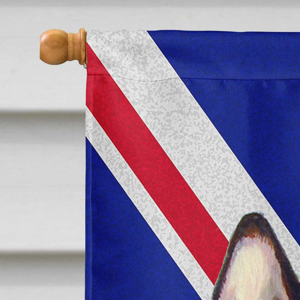 French Bulldog with English Union Jack British Flag House Flag 28x40 Porch Sleeve Pole Decorative Outside Yard Banner Artwork Wall Hanging, Polyester