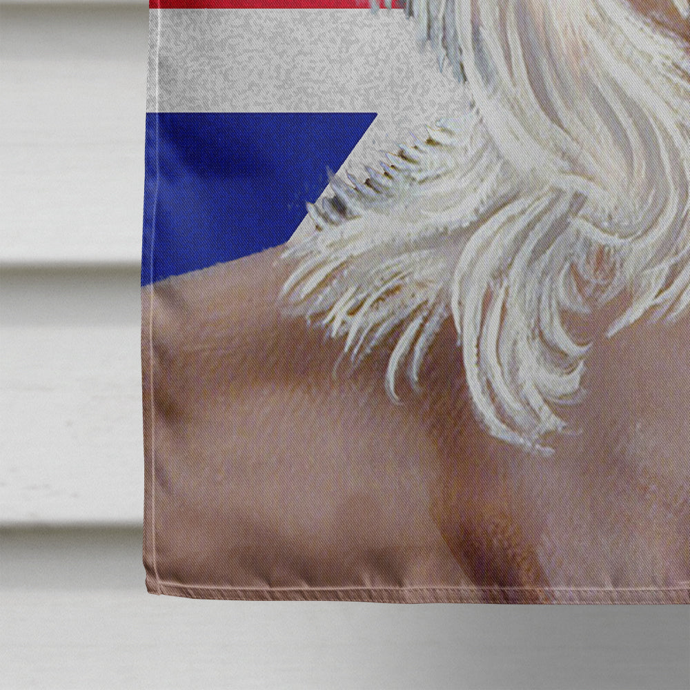 Chinese Crested with English Union Jack British Flag House Flag 28x40 Porch Sleeve Pole Decorative Outside Yard Banner Artwork Wall Hanging, Polyester