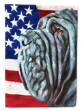 Neapolitan Mastiff USA Patriotic American Flag House Flag 28x40 Porch Sleeve Pole Decorative Outside Yard Banner Artwork Wall Hanging, Polyester
