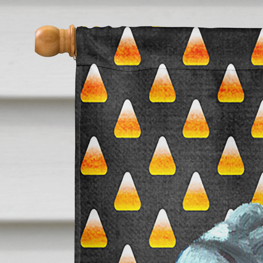 Neapolitan Mastiff Candy Corn Halloween House Flag 28x40 Porch Sleeve Pole Decorative Outside Yard Banner Artwork Wall Hanging, Polyester