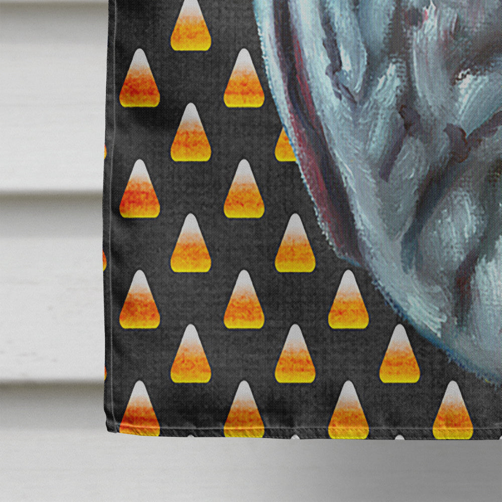 Neapolitan Mastiff Candy Corn Halloween House Flag 28x40 Porch Sleeve Pole Decorative Outside Yard Banner Artwork Wall Hanging, Polyester