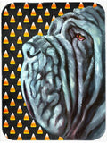 Neapolitan Mastiff Candy Corn Halloween Cutting Board Tempered Glass Kitchen Cutting Surface, Heat Resistant Chopping, Non-Slip Feet, Food Prep & Serving
